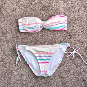 Victoria Secret Neon Striped Bikini